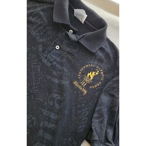 VINTAGE ATLANTA OLYMPICS 1996 POLO SIZE MEDIUM (38-40) ALL OVER PRINT